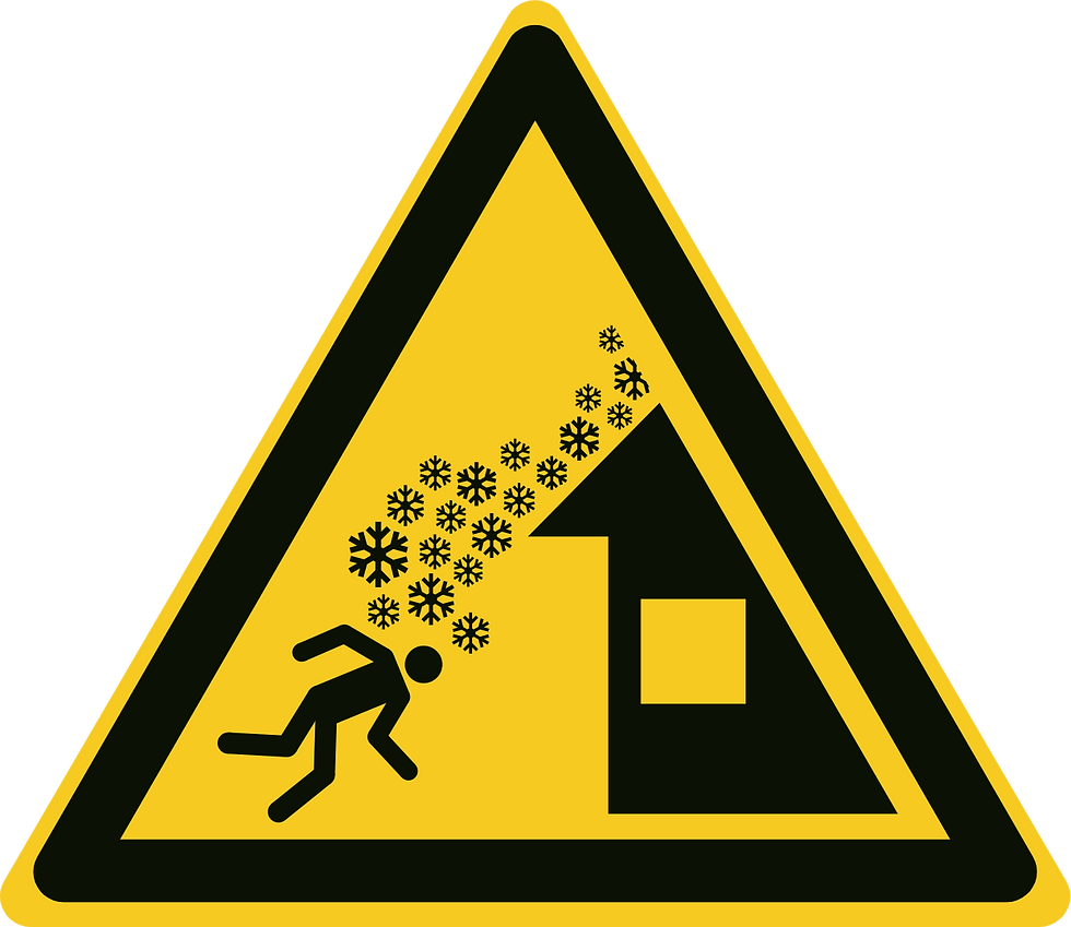 W040p - Opasnost od pada snijega s krova