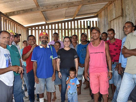 Prefeita Fernanda Hassem visita comunidade que será contemplada com o Luz Para Todos