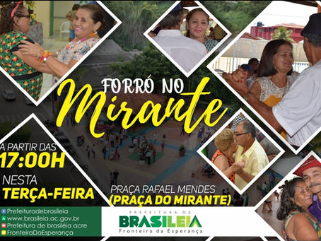 Forro no Mirante, hoje 16/10, a partir das 17:00, venha, você é nosso(a) convidado(a) especial