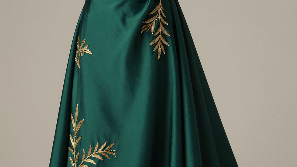 Dramatic portfolio showcase garment details