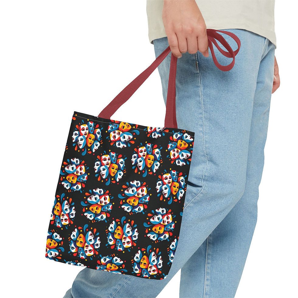 Thumbnail: CLUSTER OF THEATRE MASKS TOTE