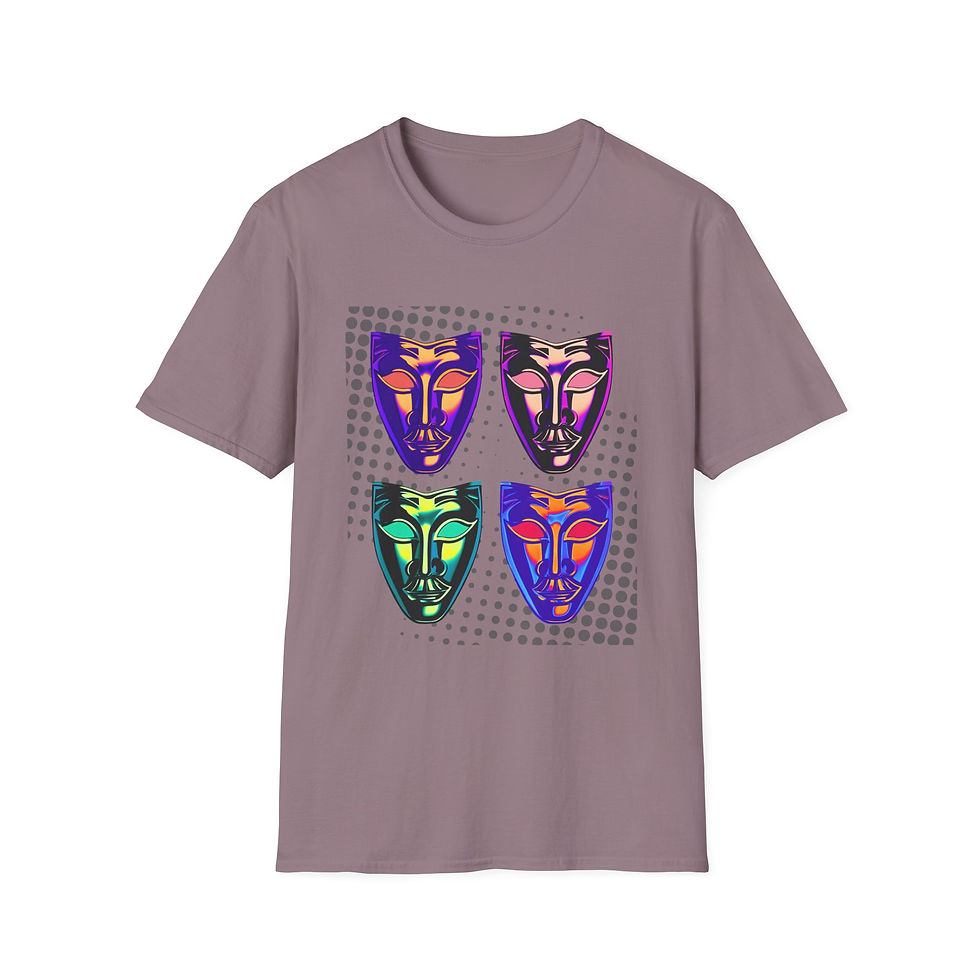 Thumbnail: FOUR THEATRE MASKS UNISEX TEE