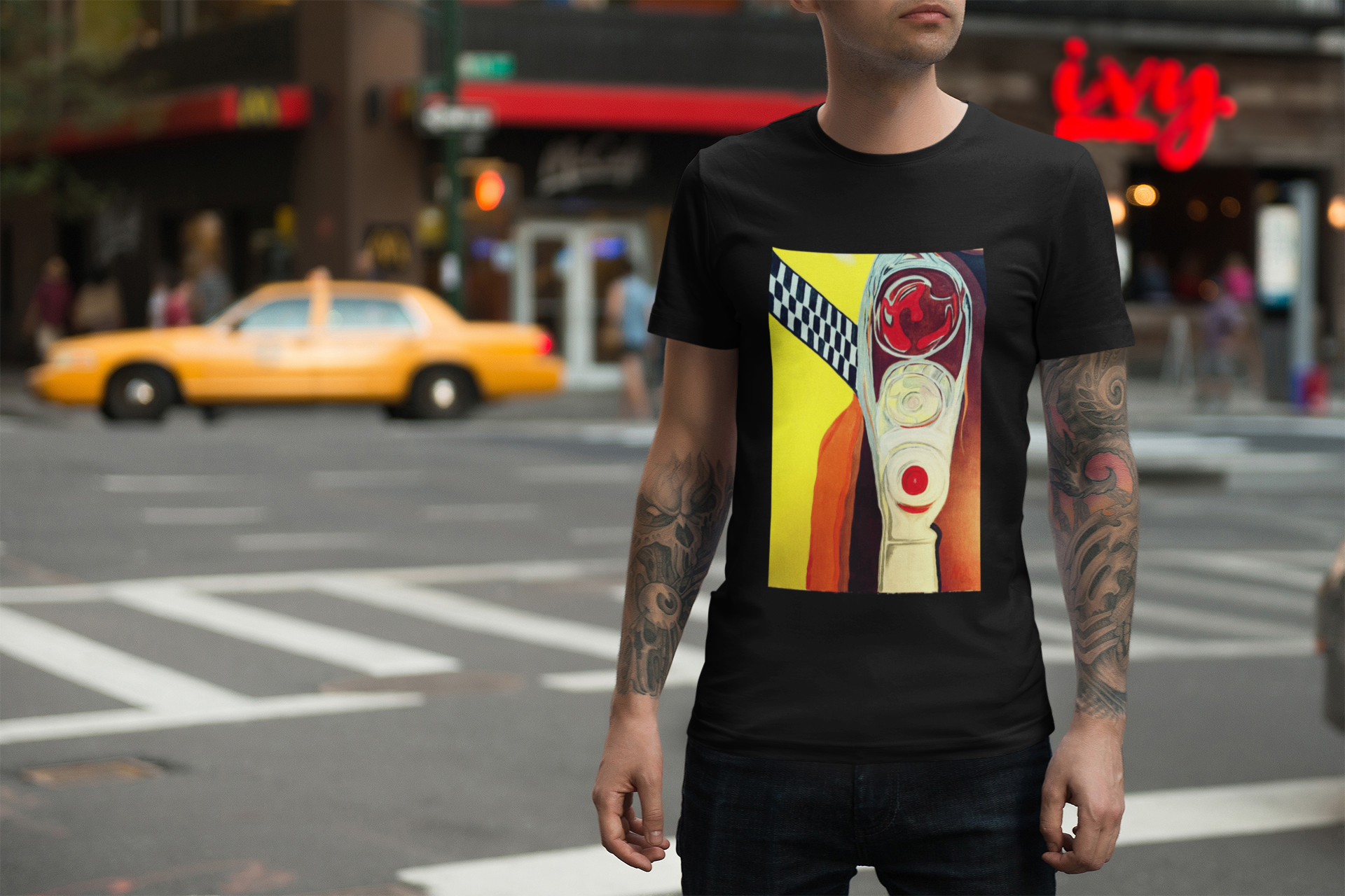 TAXI PAINTING TEE