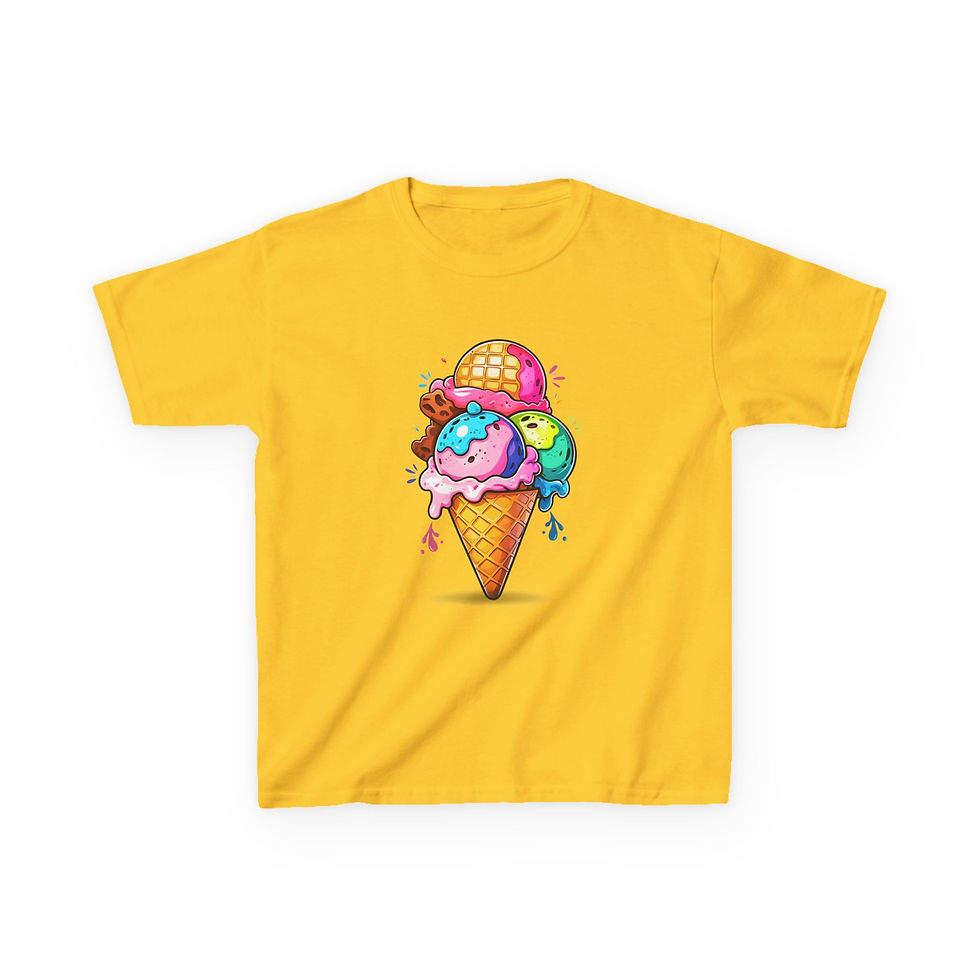 Thumbnail: ICE CREAM CONE KIDS TEE