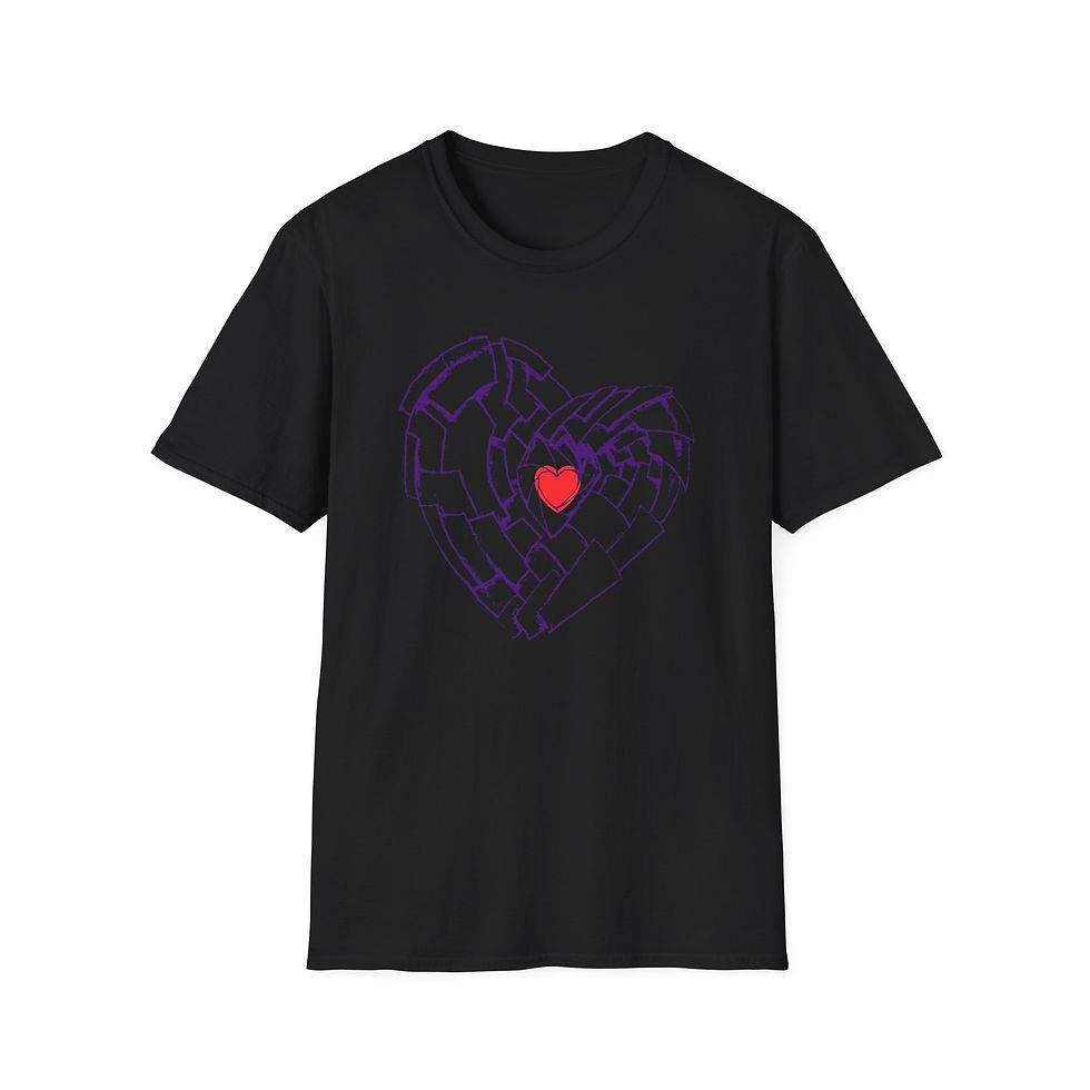 Thumbnail: Cyber Maze Heart Tee
