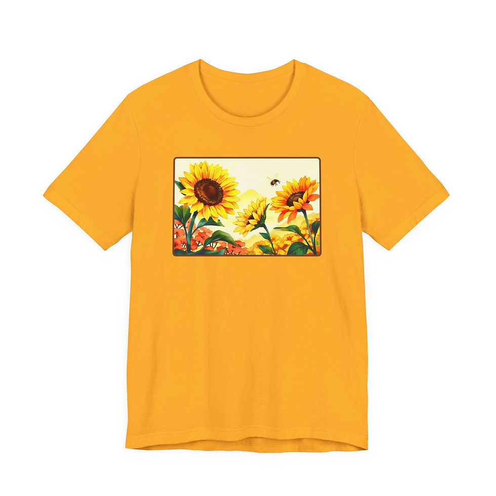 Thumbnail: SUNFLOWER AND BEE TEE