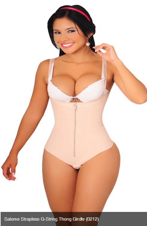 Thumbnail: SALOME STRAPLESS G-STRING THONG GIRDLE 0212