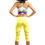 Thumbnail: OPTIMUS SPORTSWEAR YELLOW WORKOUT CAPRIS