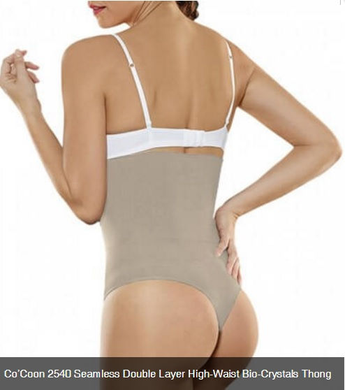 Thumbnail: DOUBLE LAYER HIGH-WAIST BIO-CRYSTALS THONG