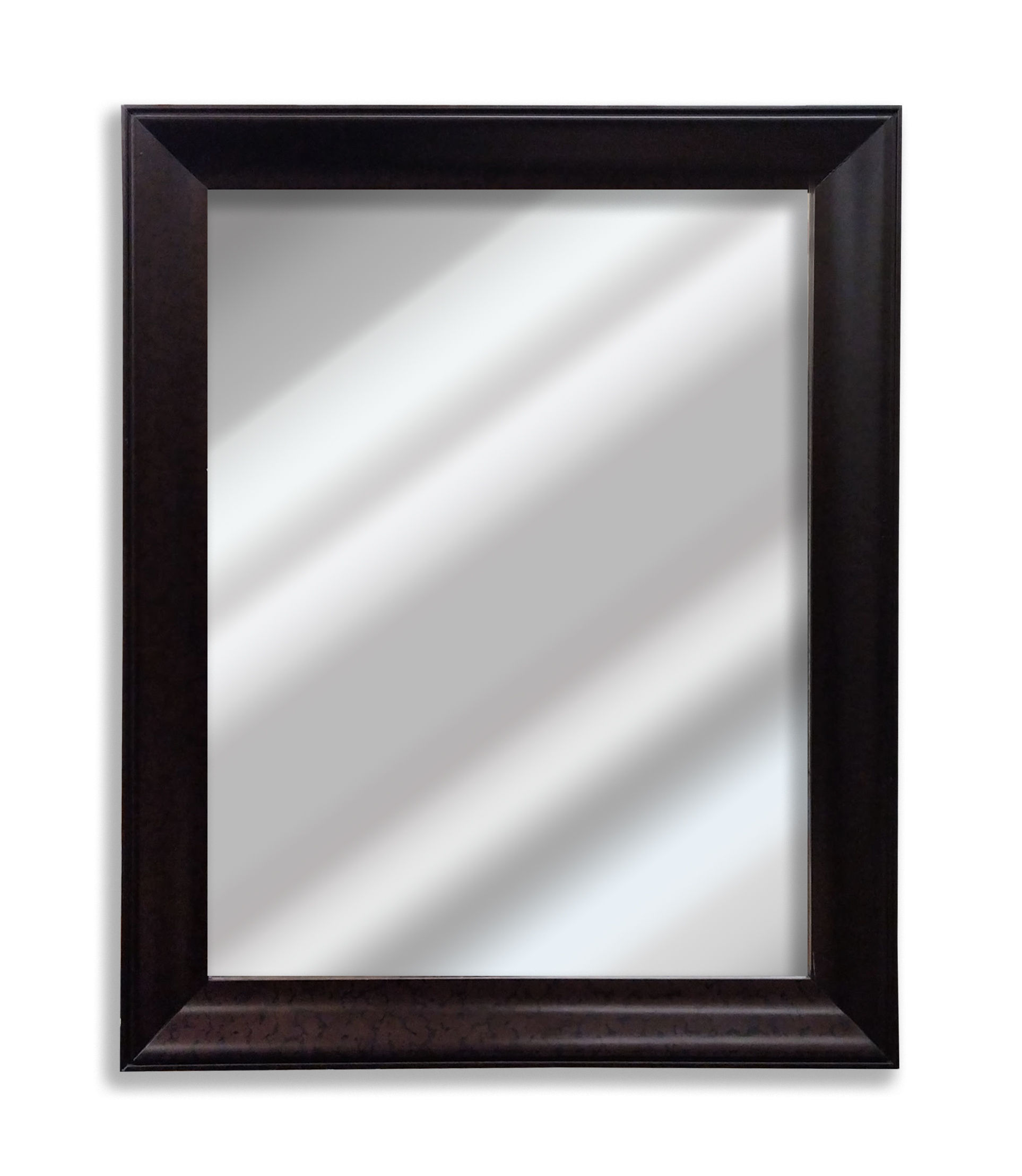 1095  Espejo con moldura en terminado Cafe - 46 x 56