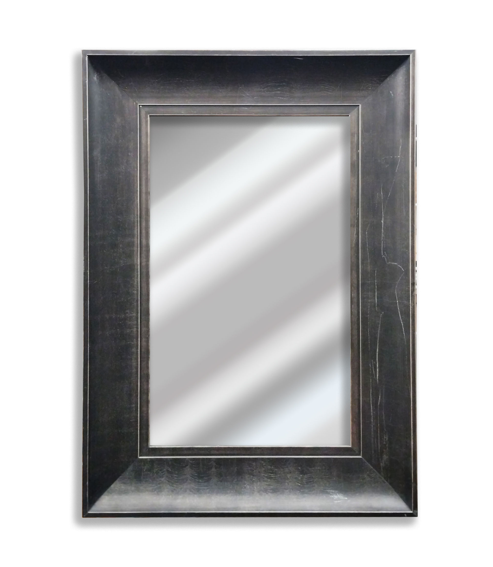 1130  Espejo con moldura en terminado Gris - 44 x 64