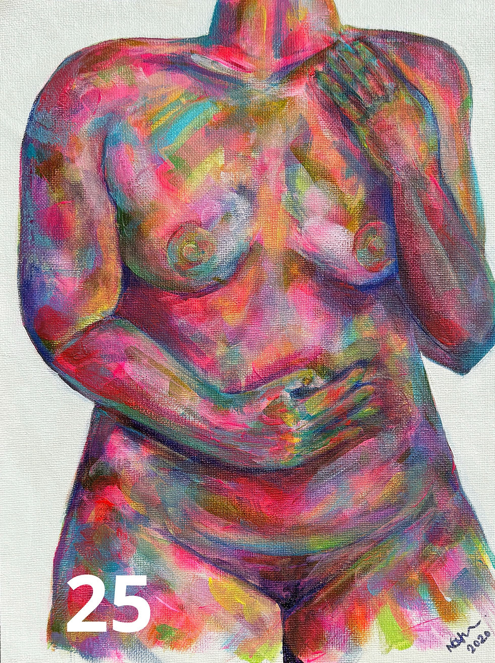 Thumbnail: Colorful Body Beautiful artwork painting with number 25