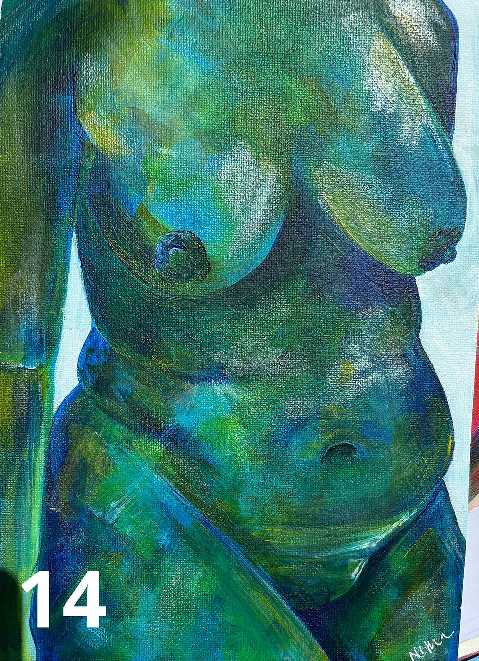 Thumbnail: Original Body Beautiful Artwork number 14 painting