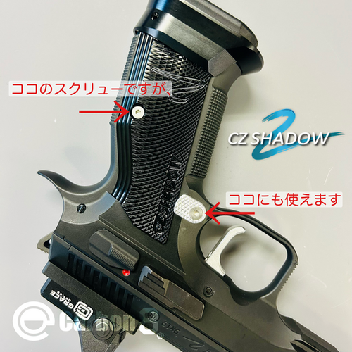 SHADOW-2専用 SUS グリップスクリュー [2個セット] | Carbon8