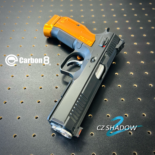 SHADOW-2専用 アルミニウム グリップパネル　オレンジ Carbon8 SHADOW-2専用 アルミニウム グリップパネル RED/ORANGE