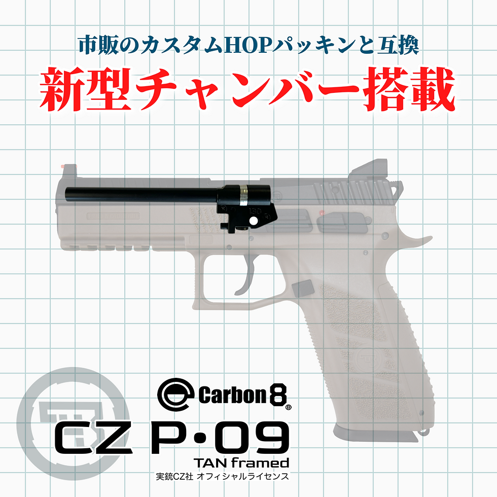 【10月】新型チャンバー搭載 CZ P09 Tan フレーム