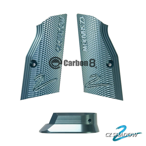 カーボネイト　CZ SHADOW2専用 SHORTグリップパネル&マグウェル CZ SHADOW-2専用 アルミ SHORTグリップ & マグウェル セット | Carbon8
