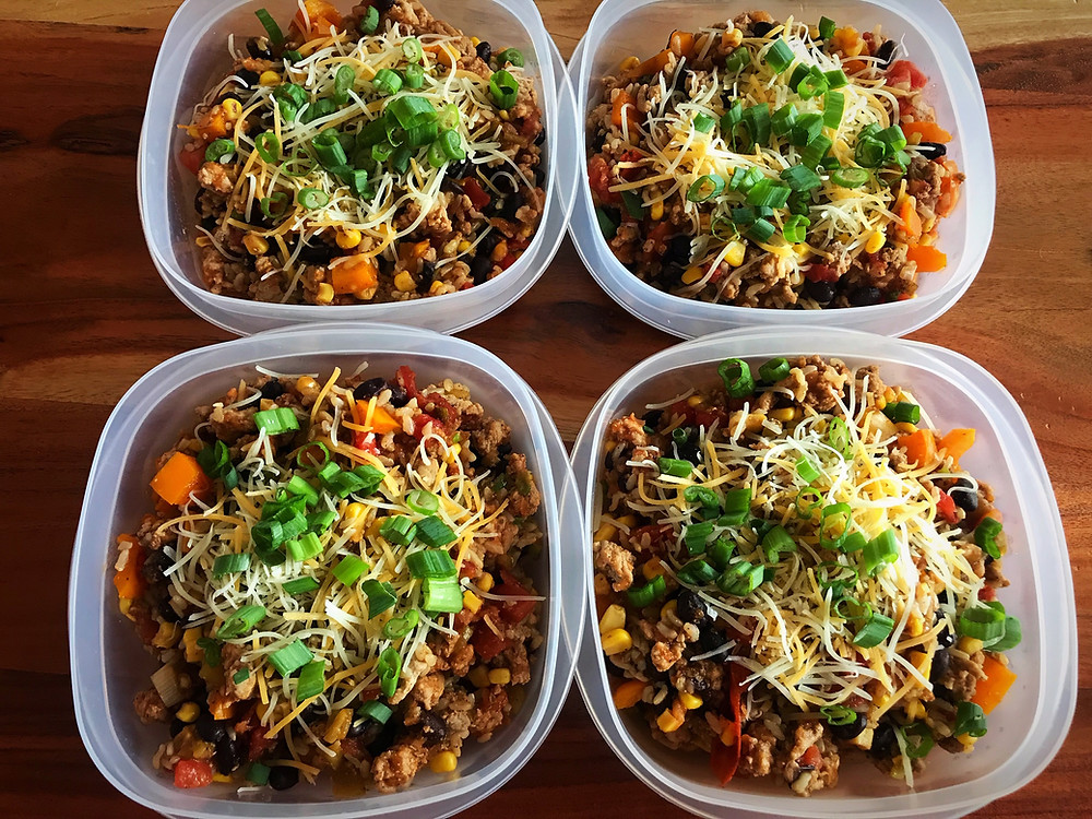 Meal Prep Mexican Rice Bowls