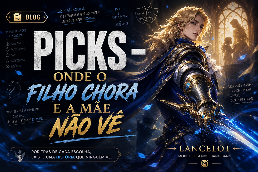 PICKS – ONDE O FILHO CHORA E A MÃE NÃO VÊ
