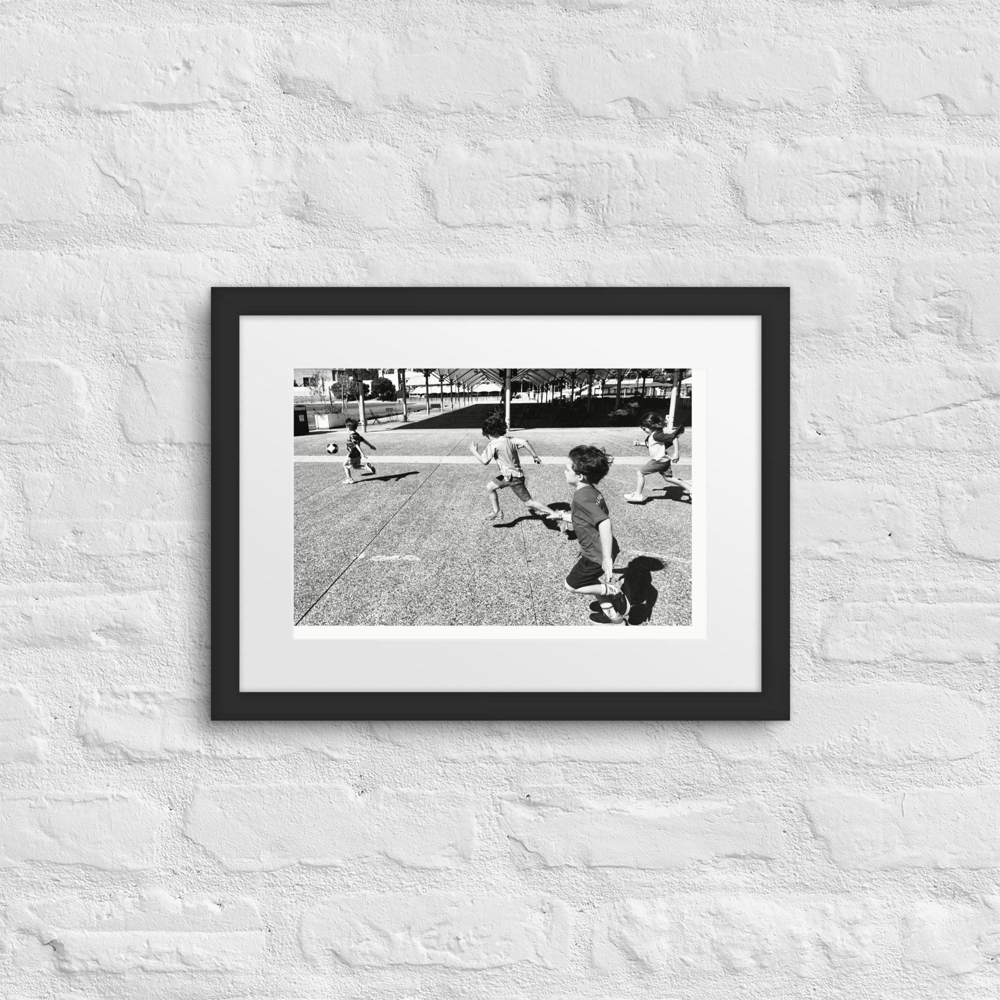 Soccer Boys - Framed poster