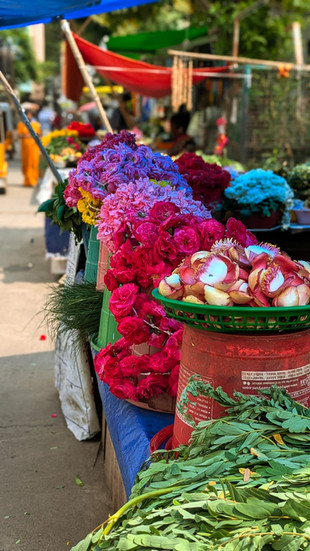 roses, nagalinga and other temple flowers