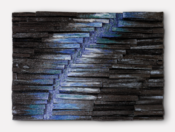 Relief "Grenze", Art, Hand crafftet, Erica Gassmann, Kunst, Kunstatelier