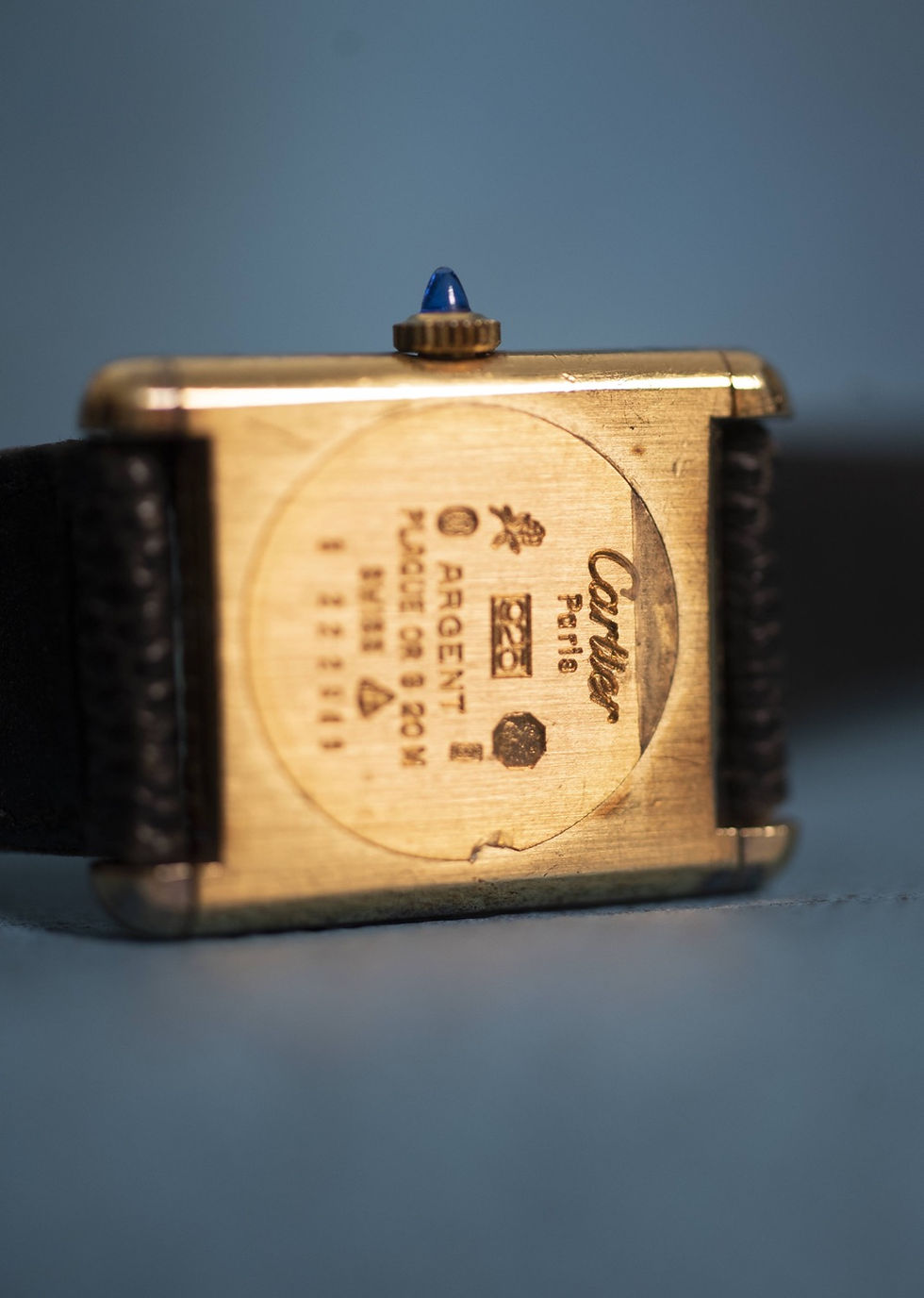 Thumbnail: Cartier Tank Black Dial - Mechanical