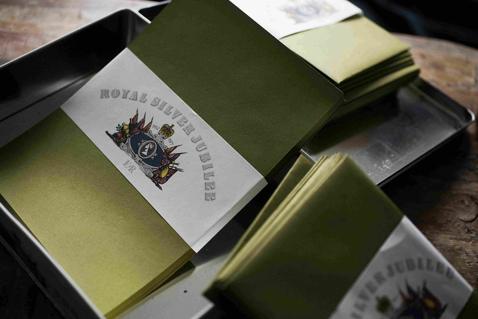 Thumbnail: Unused 1977 Letter & Ashtray for the Silver Jubilee Set