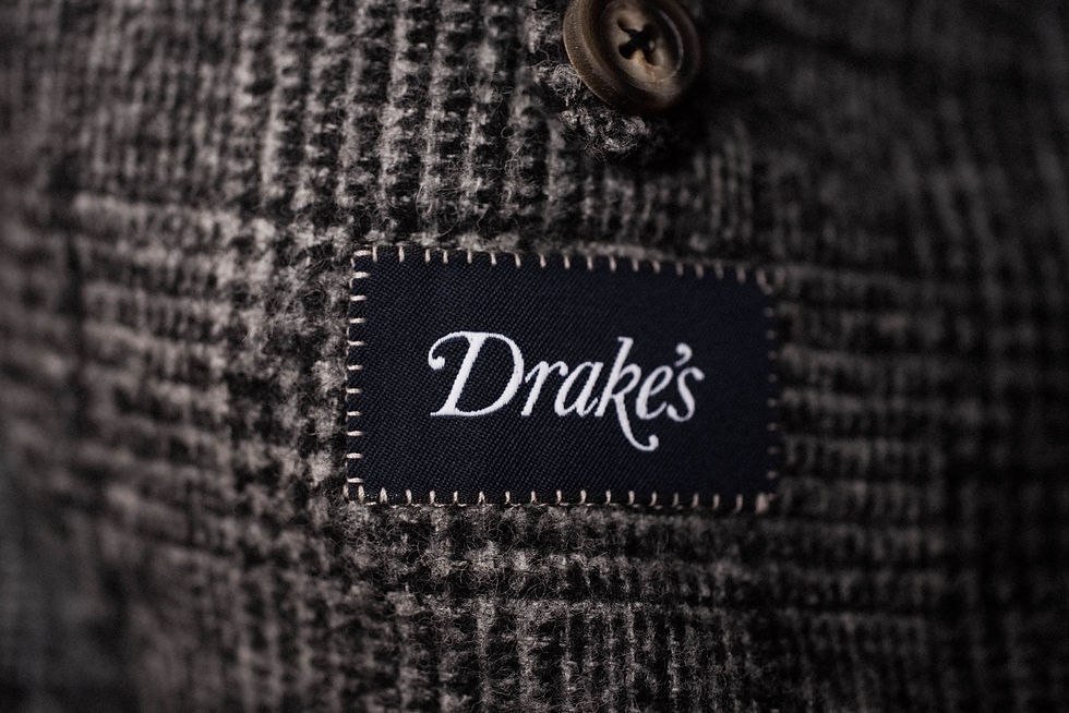 Thumbnail: Drake's Men's Baby Alpaca Glen Check Suit - IT 48