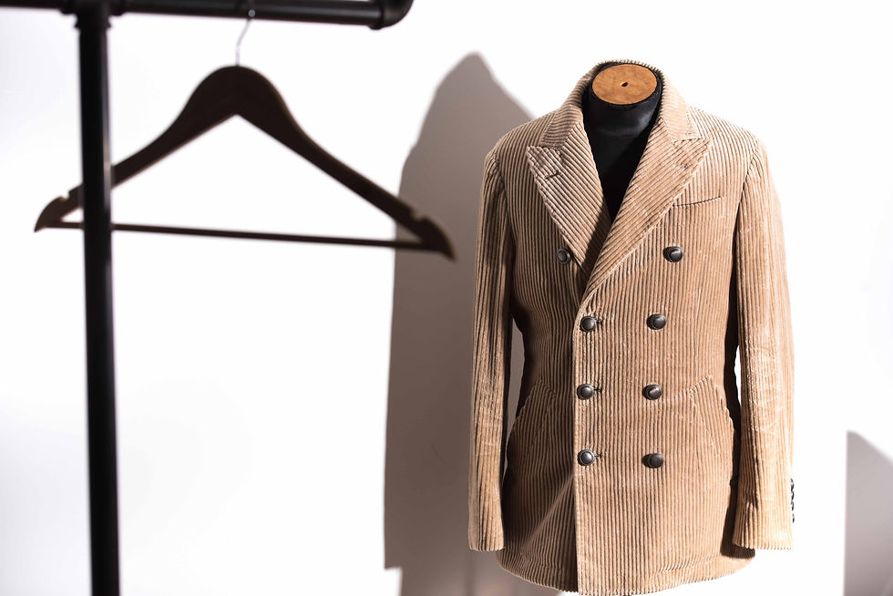 Thumbnail: Brunello Cucinelli Double Breasted Quilted Corduroy Jacket - 38