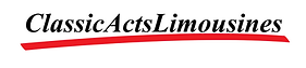 Classic Acts Limo Logo with a red stripe 