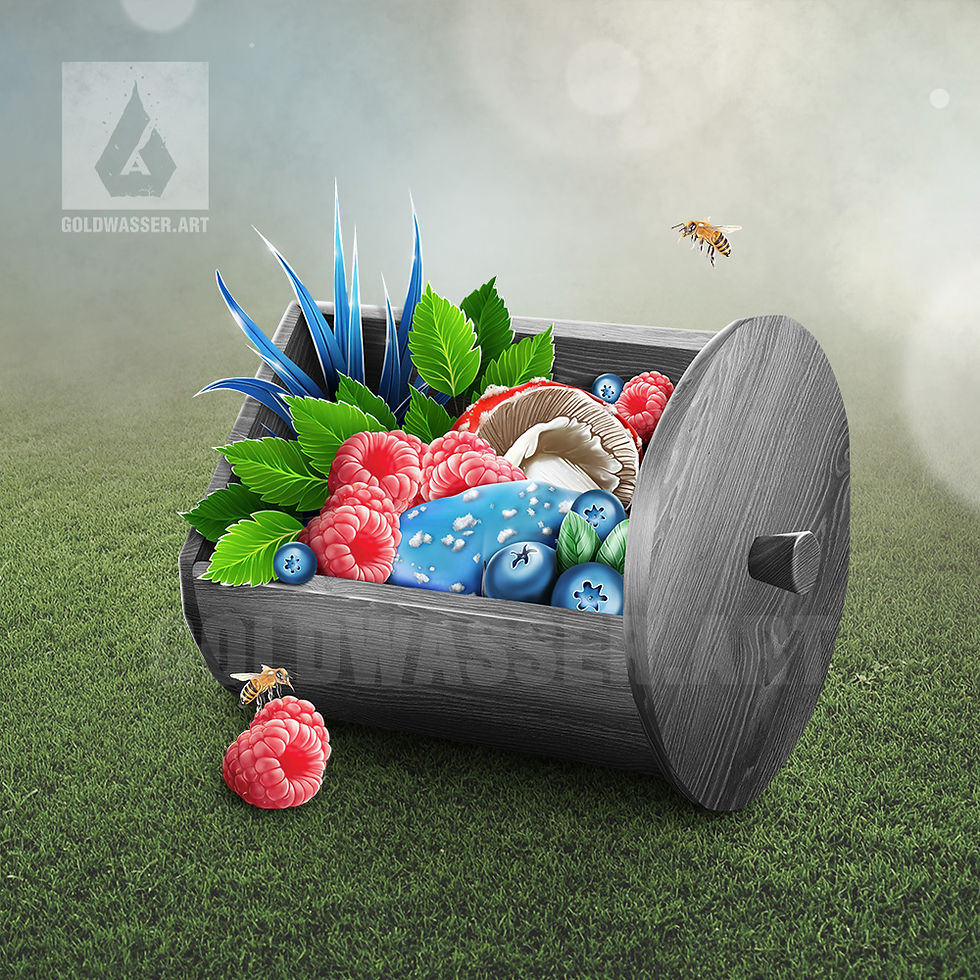 Thumbnail: CU/PU Pot with wild berries