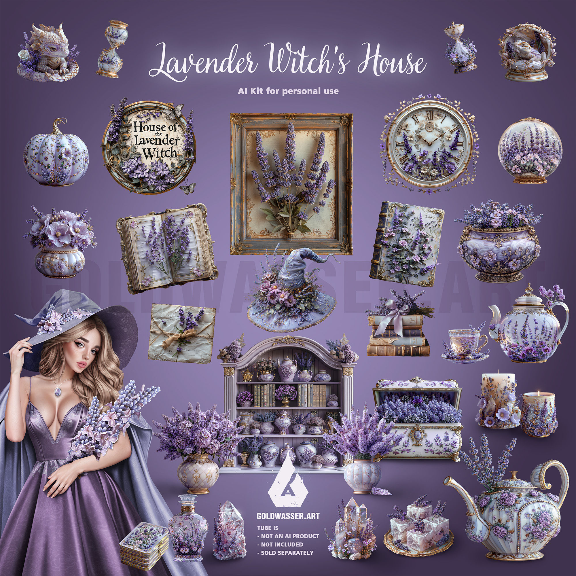 AI Lavender Witch's House