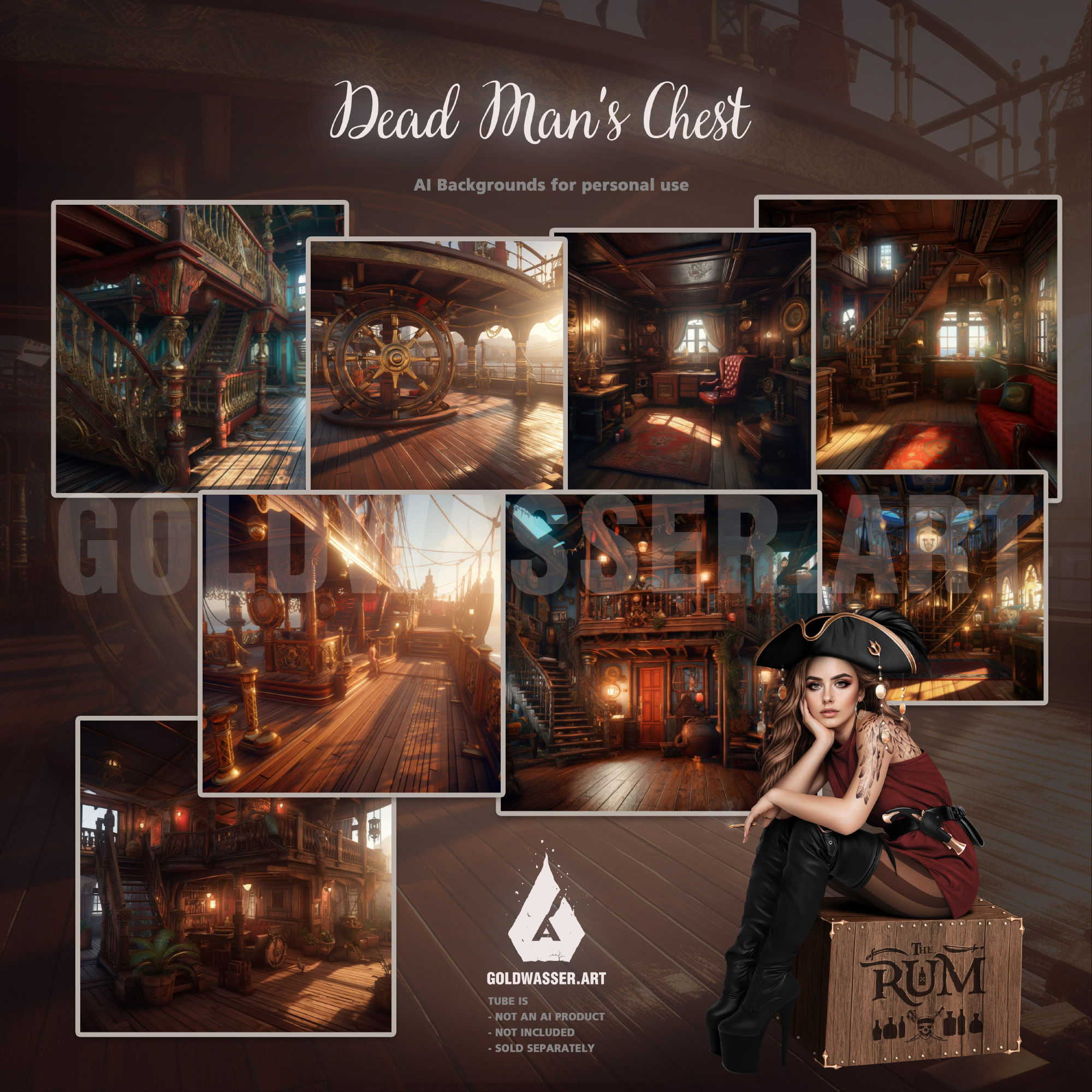 AI Dead Man's Chest backgrounds