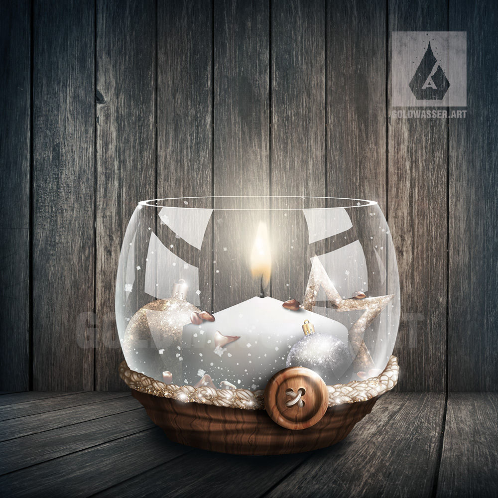 CU/PU Glass candlestick