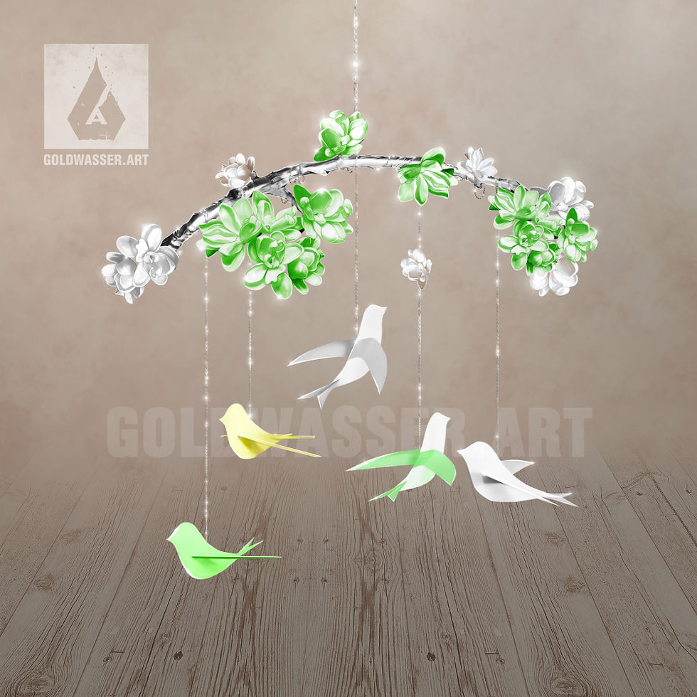 Thumbnail: CU/PU Decorative branch with birds