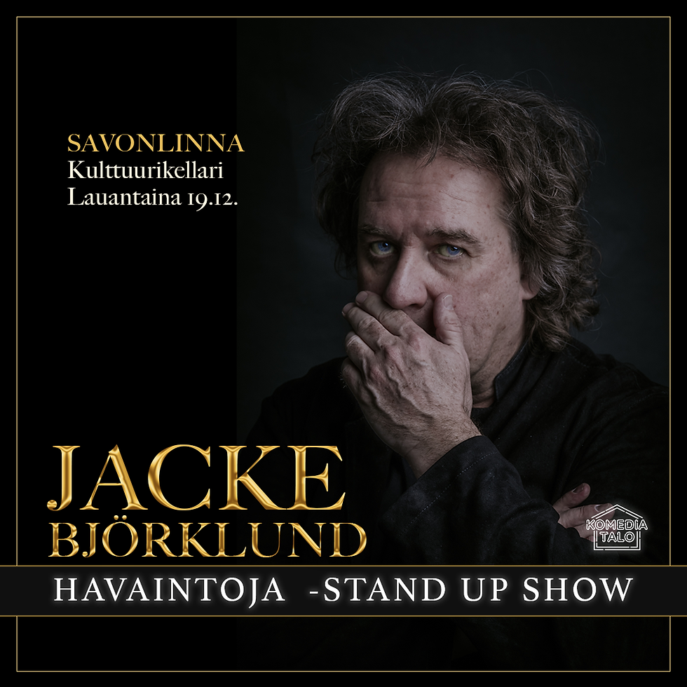 Jacke Björklund: Havaintoja - stand up show