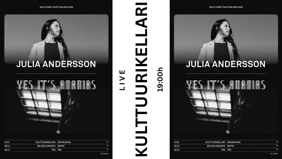 Julia Andersson (FIN) + Yes It`s Ananias (CH) Solo piano tour 2026