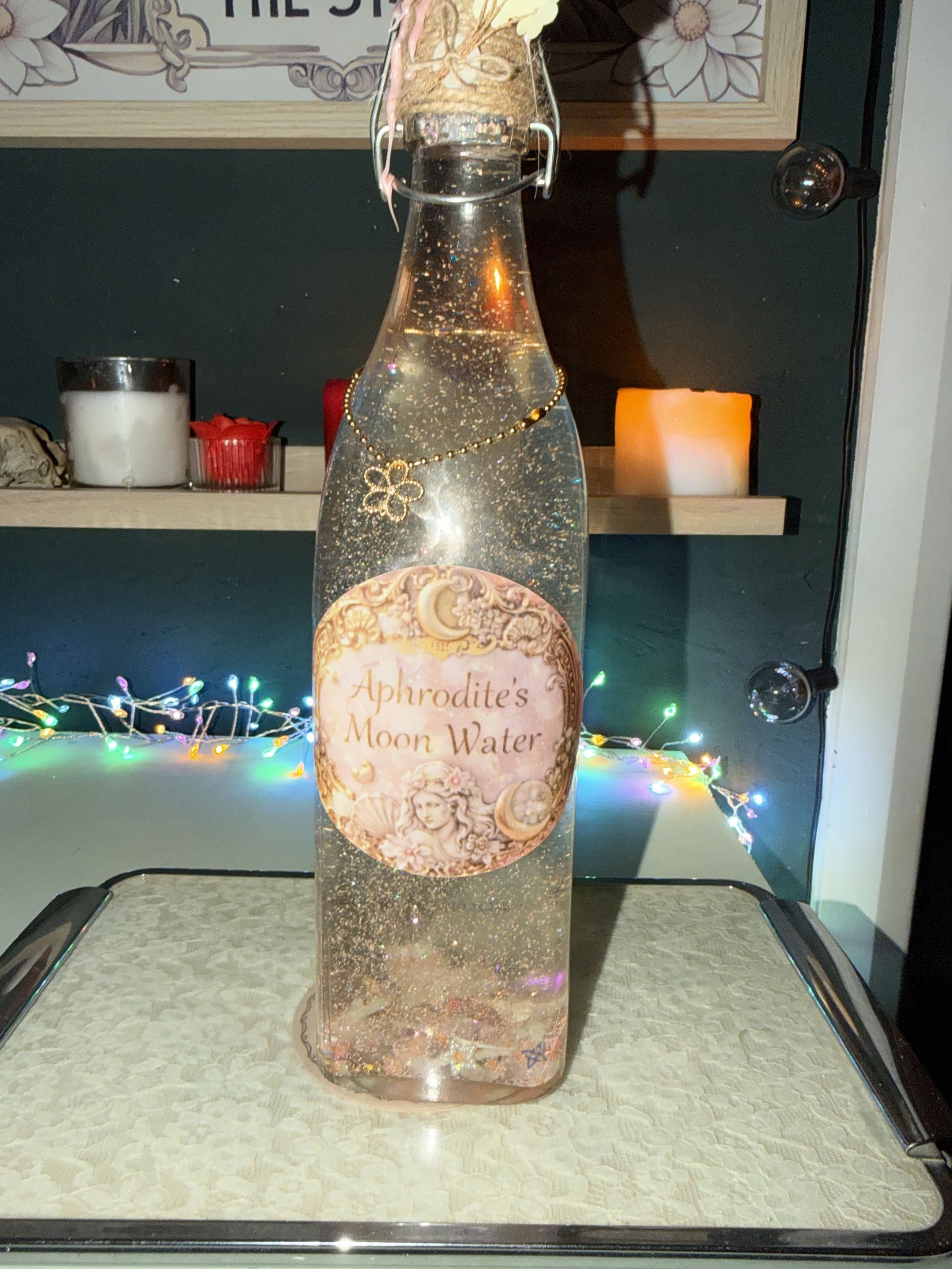 Aphrodite Moon Water Altar Bottle