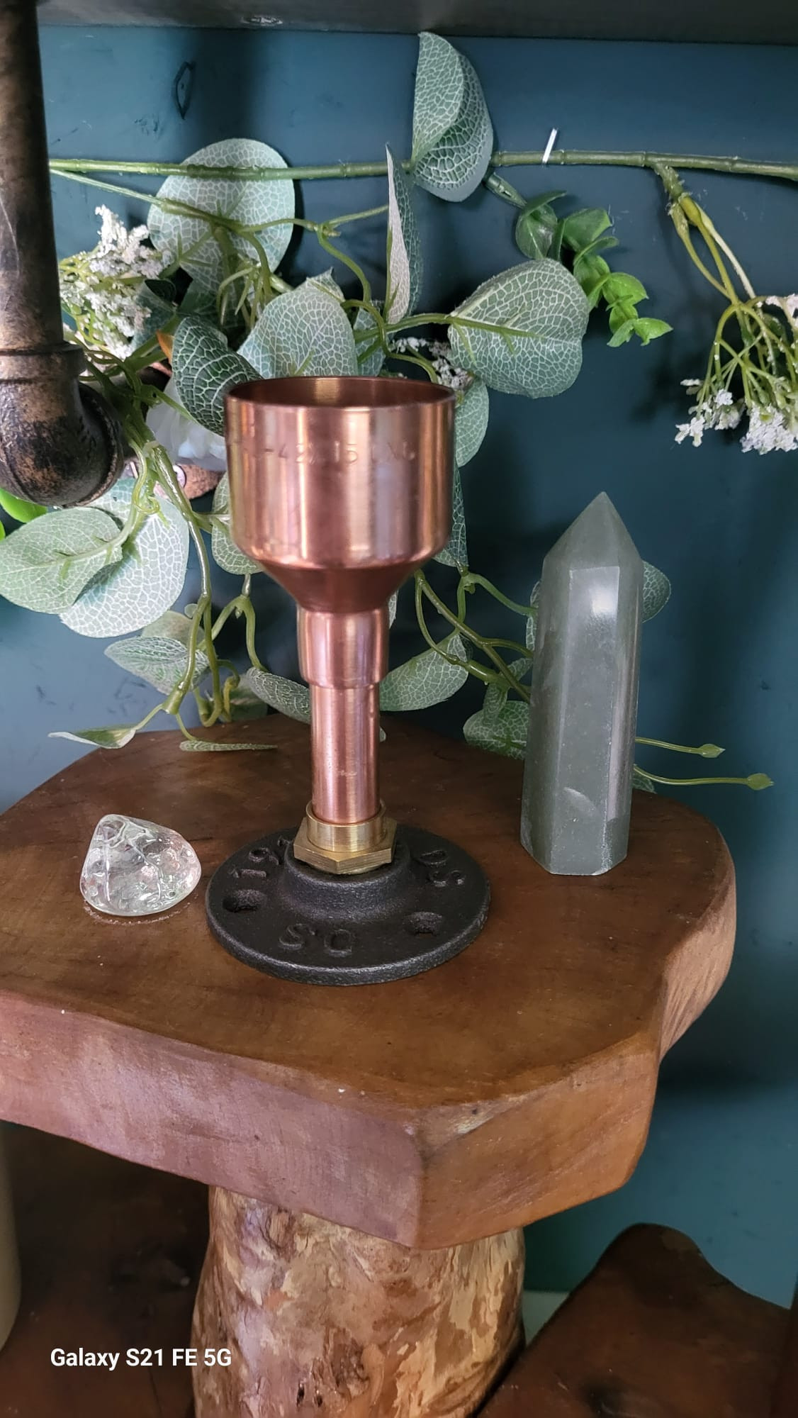 Handcrafted Copper Candle Holder