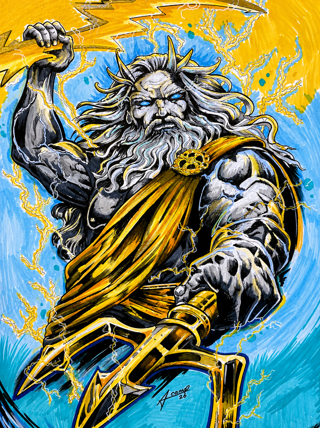 Zeus Original Artwork Print