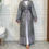 Thumbnail: Hot Selling Dark gray sequin cardigan open abaya dress
