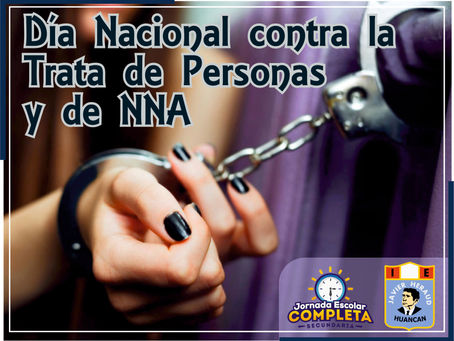 "DÍA NACIONAL CONTRA LA TRATA DE PERSONAS Y DE NNA"-25 de setiembre.