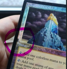 Oldborder Foil MTG Foil Cut Square Misprint
