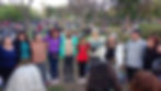 Abrazo grupal_Taller en Parque Centenario_Oct 9 2022