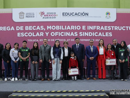 Delfina Gómez y Jenaro Martínez inauguran las Nuevas Oficinas del Sindicato de Maestros al Servicio del Estado de México