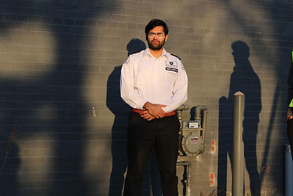 Proffessional and well dressed guards
