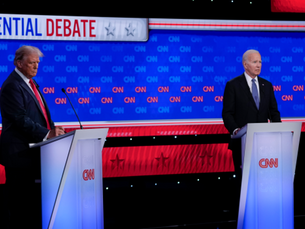 FROM 300 MILLION PEOPLE IN THE UNITED STATES, THESE ARE THE TWO MEN RUNNING FOR PRESIDENT?