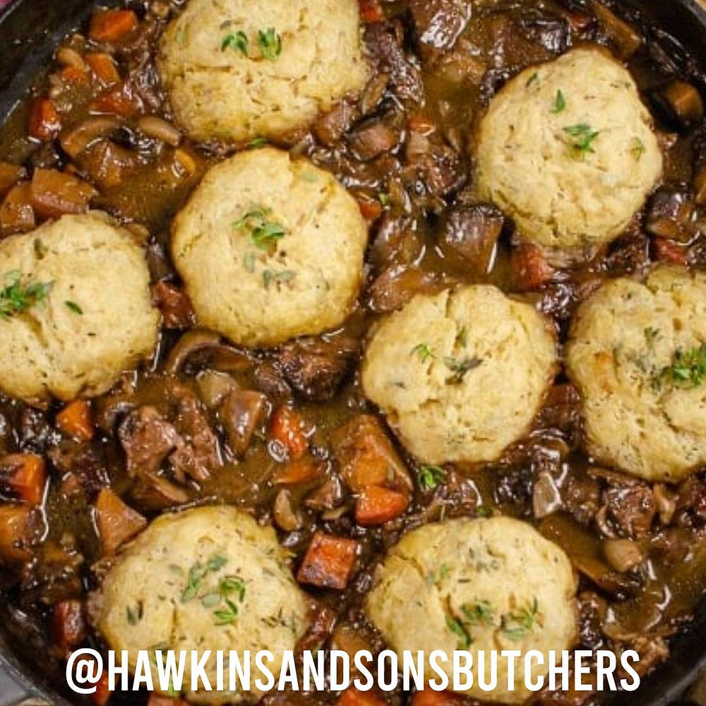 Slow Cooked Lamb Stew with Dumplings