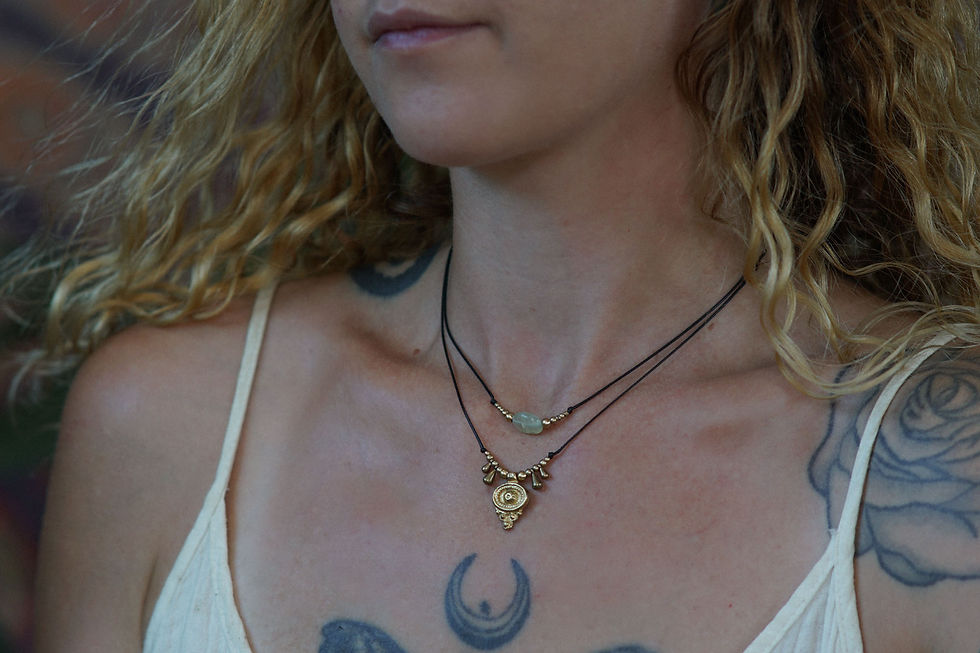 Thumbnail: Prehnite Layered Necklace